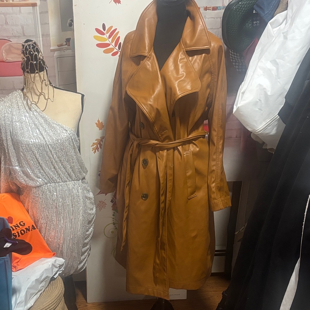 Ava & Viv Women's Brown Trench Coat